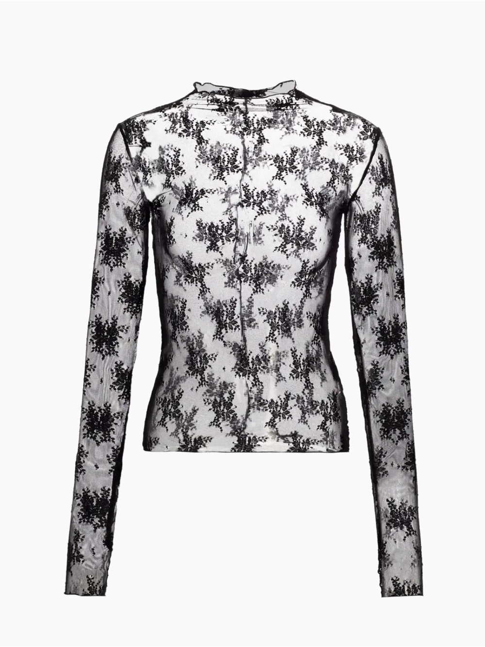 Free People Lady Lux Floral Mesh Top
